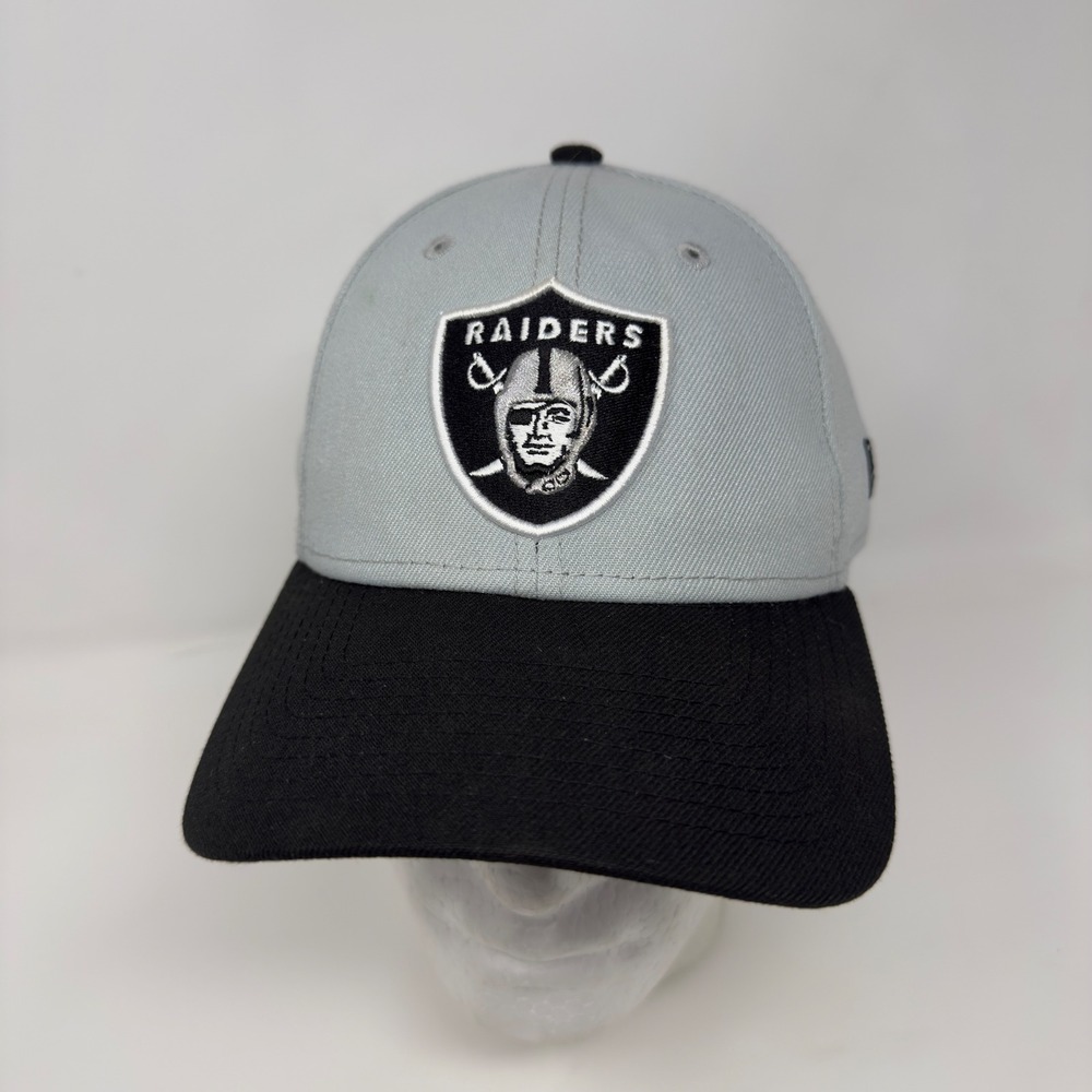 New Era 9FORTY Las Vegas Raiders NFL Hat Grey Black Adjustable Strapback Cap